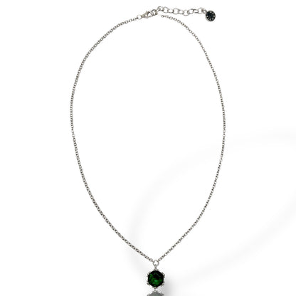 Collana Donna Ti Sento Milano Ciondolo Cristallo Verde - 3801FG/42