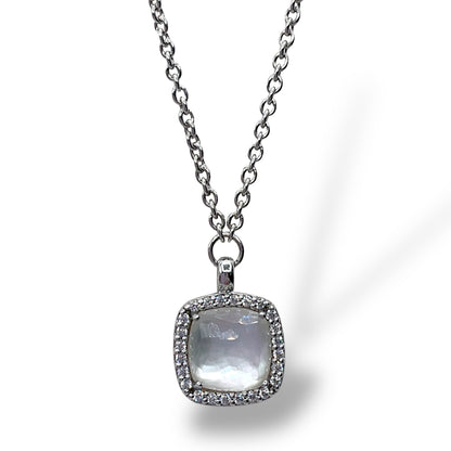 Collana Donna Ti Sento Milano Ciondolo Madreperla Sfaccettata - 3792MW/42