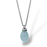 Collana Donna Ti Sento Milano Ciondolo Goccia Azzurra - 7555MW