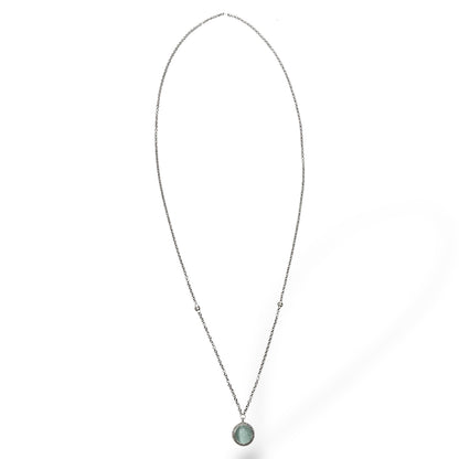 Collana Lunga Donna Ti Sento Milano Ciondolo Pietra Azzurra - 3802AG/70