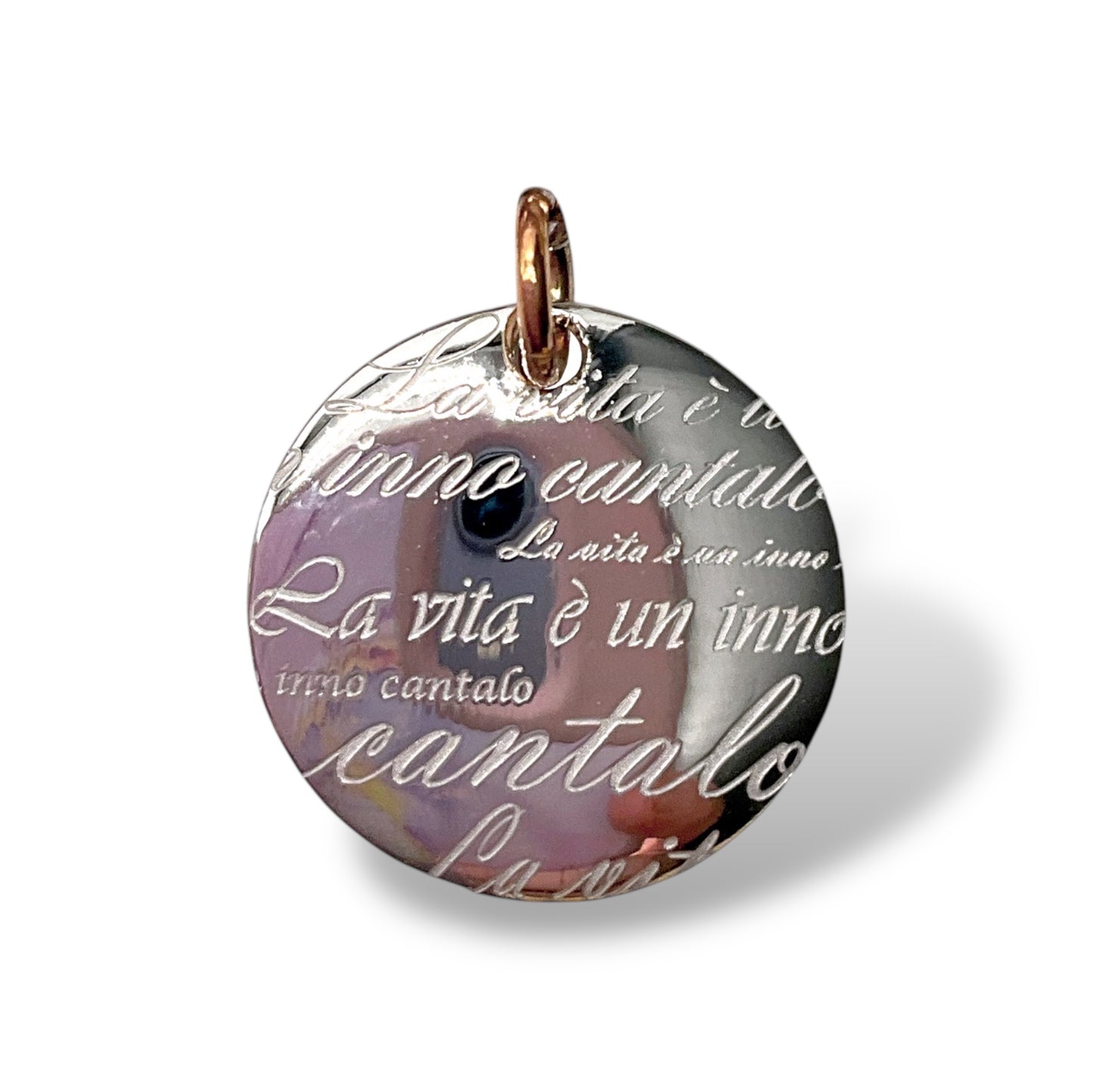 Ciondolo Medaglia Frasi Incise Lucos Preziosi - LF0001