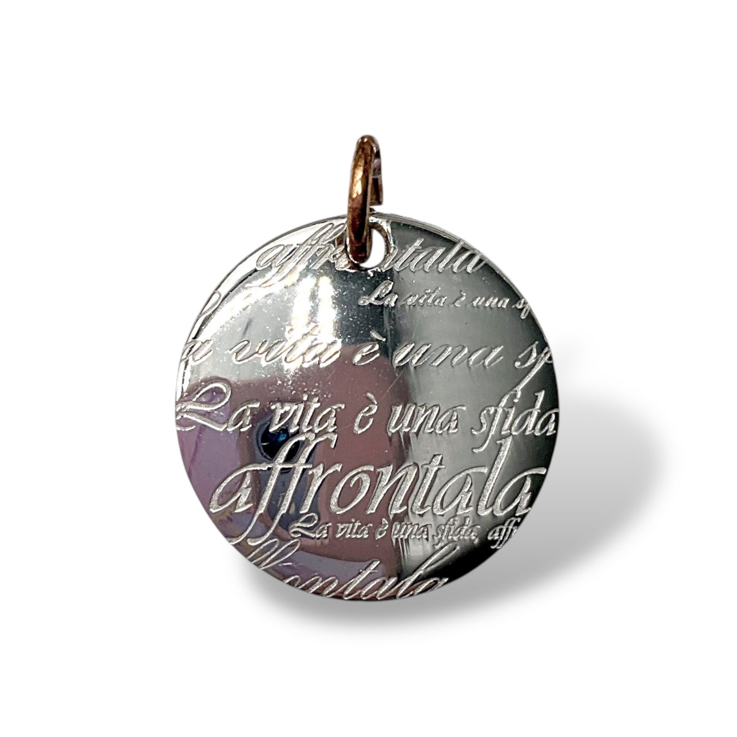 Ciondolo Medaglia Frasi Incise Lucos Preziosi - LF0001