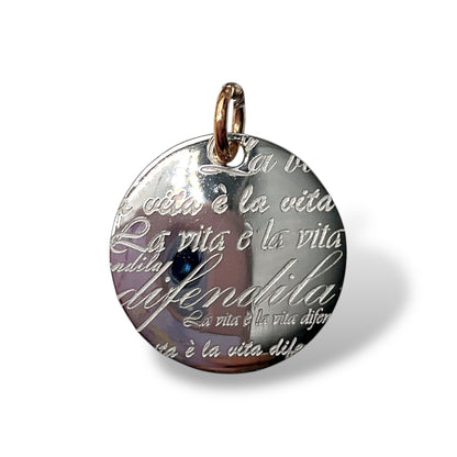 Ciondolo Medaglia Frasi Incise Lucos Preziosi - LF0001