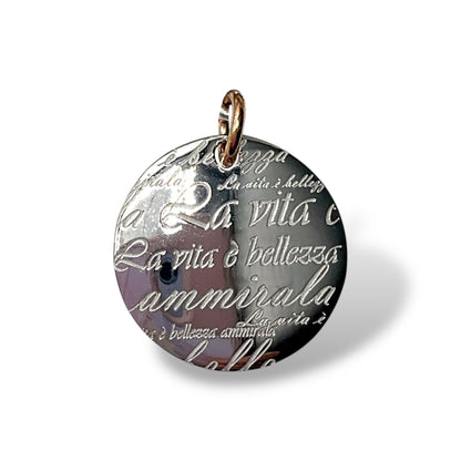Ciondolo Medaglia Frasi Incise Lucos Preziosi - LF0001