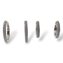 Orecchini a Cerchio in Argento con Zirconi Ti Sento Milano - 7248ZI