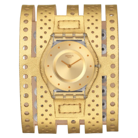 Orologio Donna Swatch Skin Dorata - SFK384