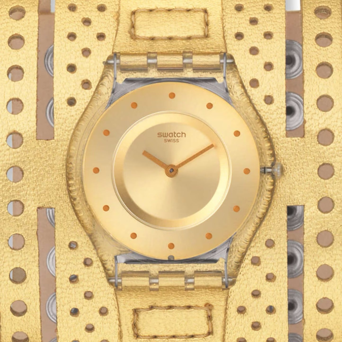 Orologio Donna Swatch Skin Dorata - SFK384