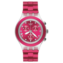 Orologio Cronografo Unisex Swatch Irony Diaphane Full-Blooded Raspberry - SVCK4050AG