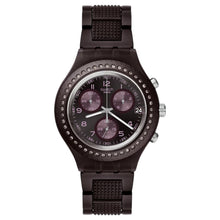Orologio Cronografo Unisex Swatch Irony Diaphane Tabacco Scent - SVCV4000AG