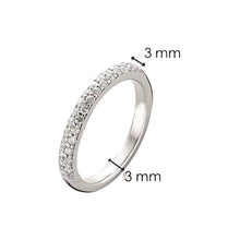 Anello Fedina Donna Doppia Fila di Zirconi Ti Sento Milano - 1414ZI/52