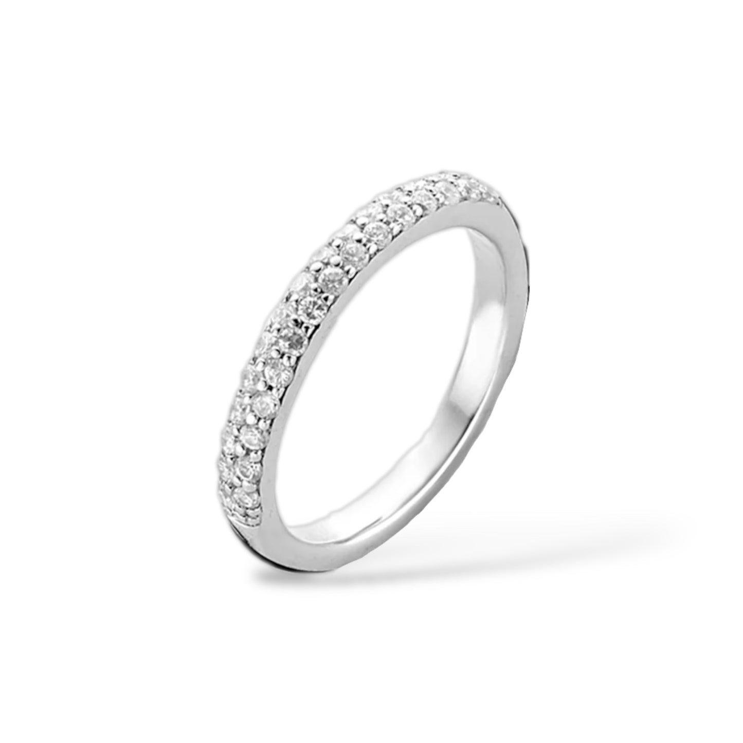 Anello Fedina Donna Doppia Fila di Zirconi Ti Sento Milano - 1414ZI/52