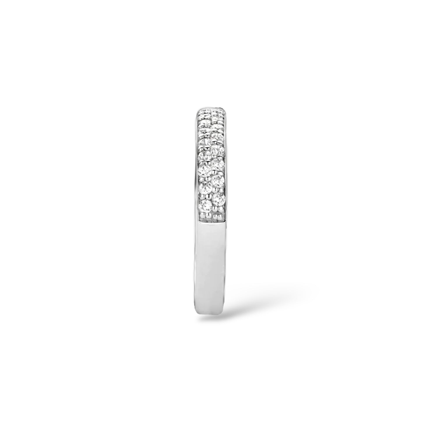 Anello Fedina Donna Doppia Fila di Zirconi Ti Sento Milano - 1414ZI/52