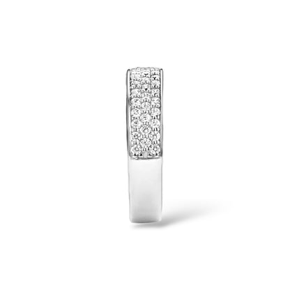 Anello Fedina Donna Tripla Fila di Zirconi Ti Sento Milano - 1401ZI