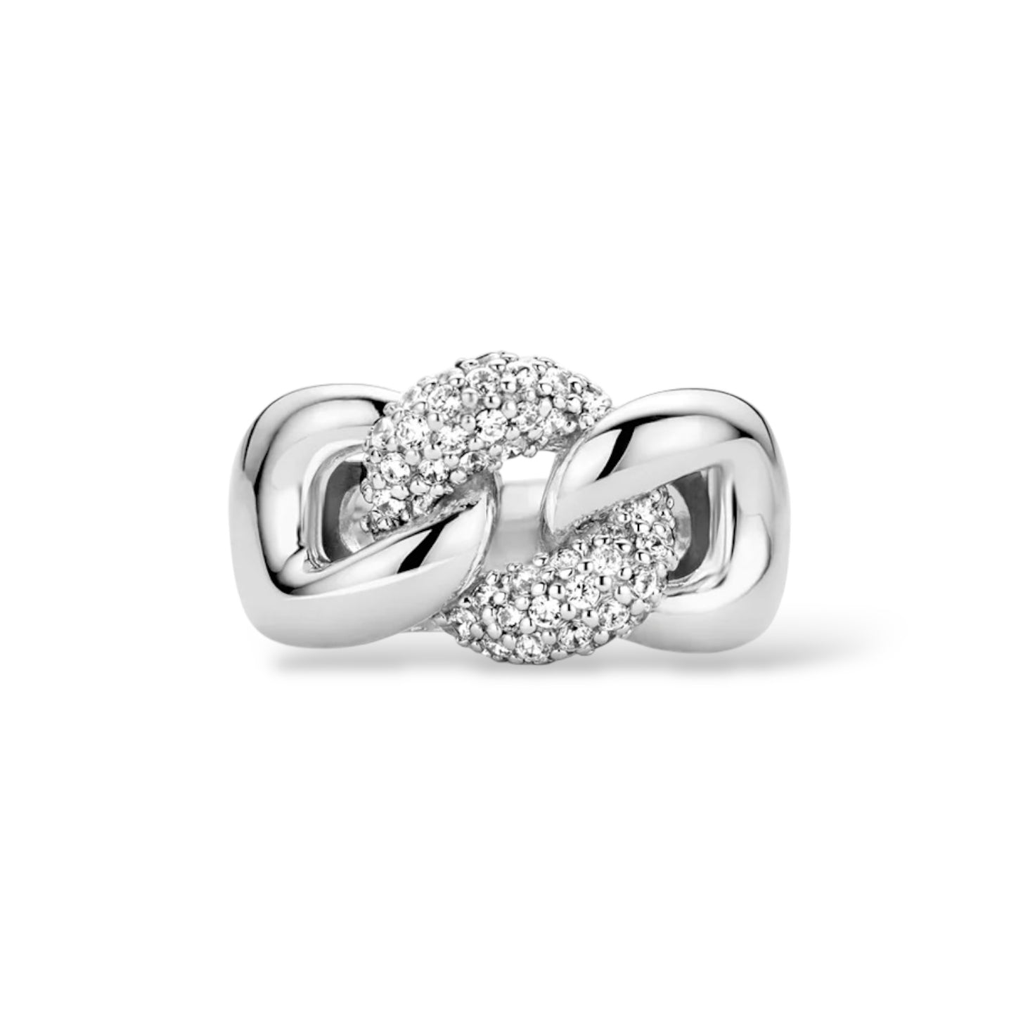 Anello Groumette con Zirconi Donna Ti Sento Milano - 1587ZI