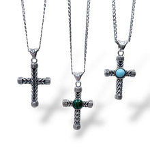 Collana Unisex Croce e Pietre di Gerba - RG08