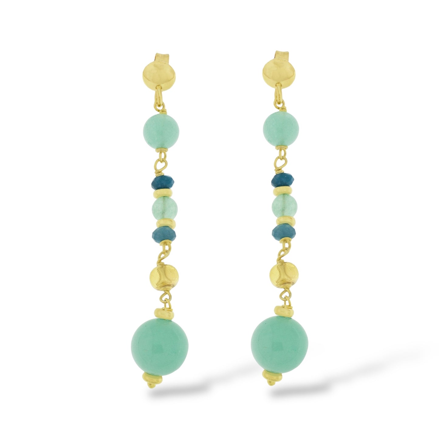 Orecchini Donna Quarzo Verde ed Ematite Alisei Gioielli - O337