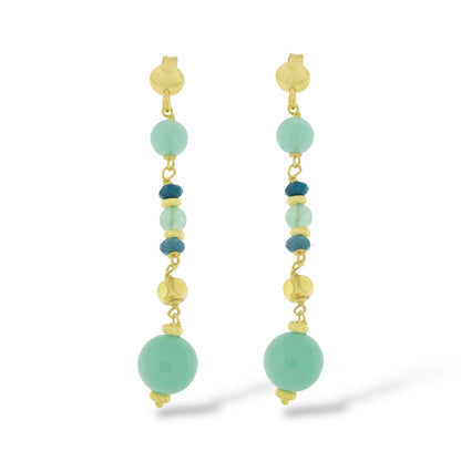 Orecchini Donna Quarzo Verde ed Ematite Alisei Gioielli - O337