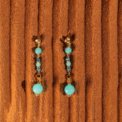 Orecchini Donna Quarzo Verde ed Ematite Alisei Gioielli - O337