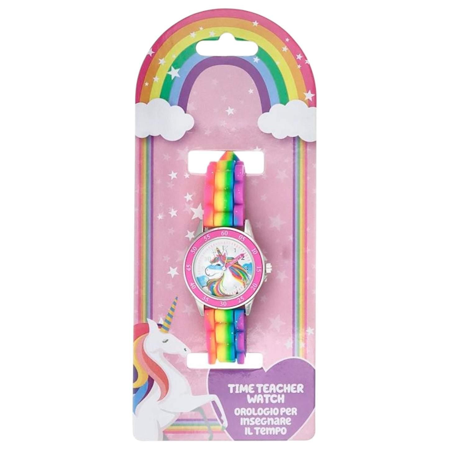 Orologio "Time Teacher" Bambina Disney Unicorno Rainbow - ACT9008