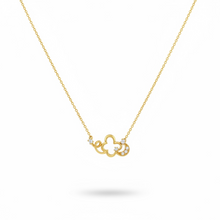Collana Dvccio Con Centrale A Fantasia Argento 925 Placcata Oro 24kt - GCSILO6G