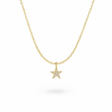 Collana Dvccio Con Stella Argento 925 Placcata oro 24kt - GCSIL08G
