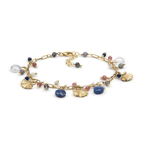 Bracciale Con Charms Ishwara Gingko - SS0418BR/BL