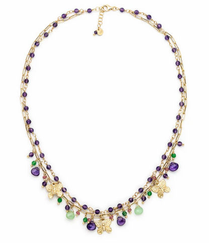 Collana Con Pendenti Ishwara Ali Per Volare - SS0540GR/AM
