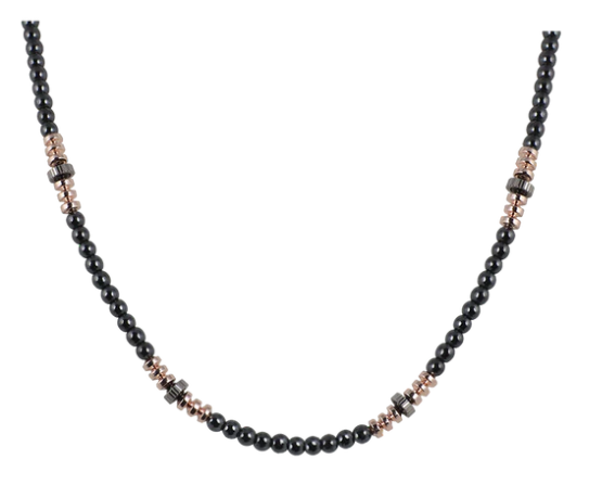 Collana In Acciaio Dorato Rosso Amante Amerigo- UCO717GR
