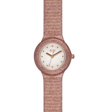 Orologio Donna Hip Hop Sparkling Rose Gold - HWU969