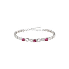 Bracciale In Argento Blu Amante Con Infiniti - BBR118RH
