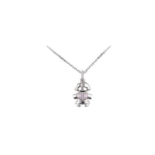 Collana Donna In Argento Blu Amante Bimbo E Bimba Grande - BCN456DH - BCN457DH