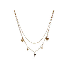 Collana Dvccio Con Pendenti Argento 925 Placcata oro 24kt - GCCHE1811G