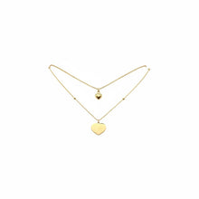 Collana Dvccio Doppia Con Cuori Argento 925 Placata Oro 24kt - GCCHE1603G