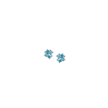Orecchini Donna In Argento Blu Amante Con Zirconi Azzurri - BOR331SH