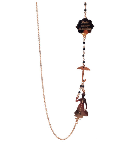 Collana Lunga con Spinelli Neri Mary Poppins - Le Favole