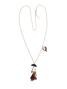 Collana Lunga Glitter Nero Mary Poppins - Le Favole