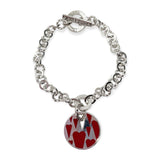 Bracciale Donna Smalto Rosso in Argento - BA010008