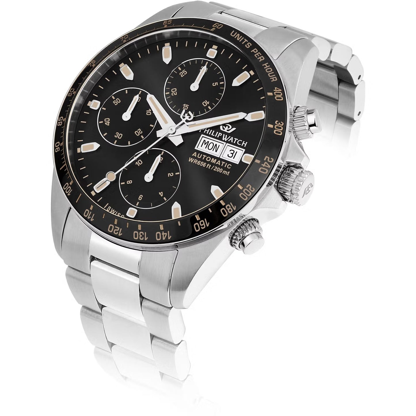 Orologio Automatico Cronografo Uomo Philip Watch Caribe - R8243607006