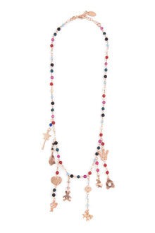 Collana Ciondoli Pietre Colorate - Le Favole