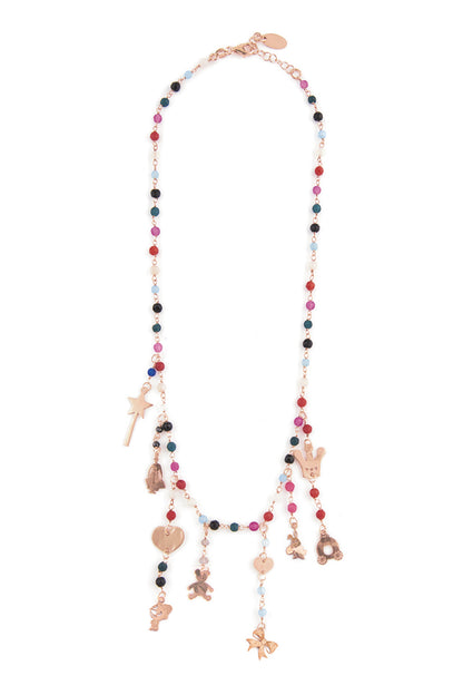 Collana Ciondoli Pietre Colorate - Le Favole