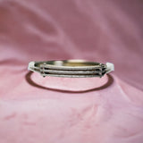 Bracciale Donna Semirigido Sabbiato Lucido in Argento - B0089