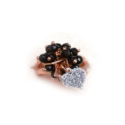 Anello Le Favole Cuore Glitter
