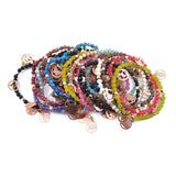 Bracciale Le Favole Pietre Colorate Ciondoli