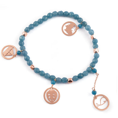 Bracciale Le Favole Pietre Colorate Ciondoli