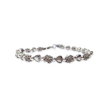 Bracciale con Perline, Anellini e Cuoricini Ex Voto - SPBR611 -
