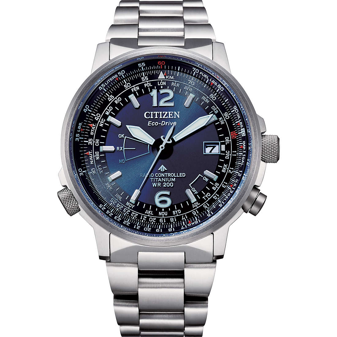 Orologio Uomo Citizen Radiocontrollato Pilot Titanio - CB0230-81L -