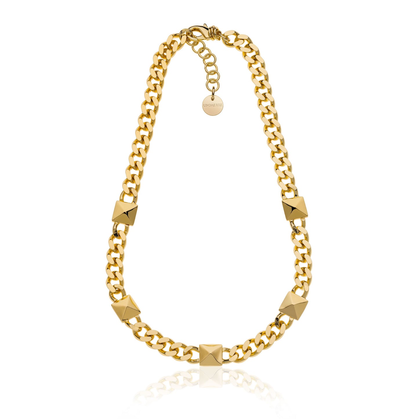 Collana Donna Unoaerre Groumetta Piramidi Dorata - 008EXH0034000