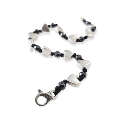 Bracciale Spadarella Cuore e Ematite - SPBR567 -