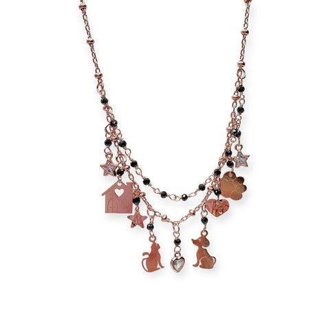 Collana Doppia Spinelli Neri Amici a 4 Zampe - Le Favole