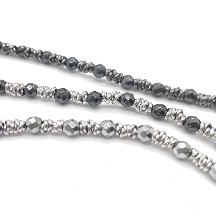 Bracciale Spadarella Ematite e Anellini -SPBR490 -